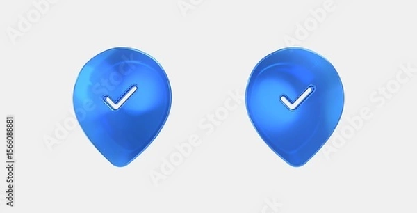 Fototapeta where to vote 3D icon on isolate white background