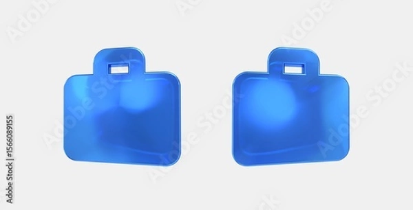 Fototapeta work 3D icon on isolate white background