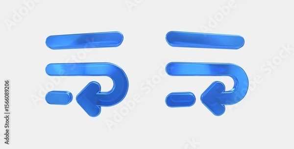 Fototapeta wrap text 3D icon on isolate white background