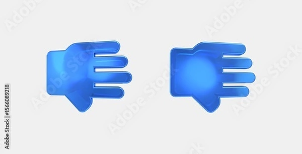 Fototapeta wrist 3D icon on isolate white background
