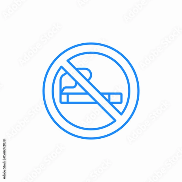 Obraz no smoking icon sign vector