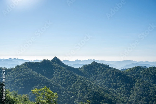 Fototapeta 奈良の大日岳と山々