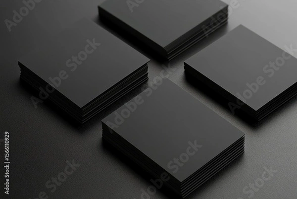 Fototapeta Vibrant Color Image of Minimalist Gradient Monochrome Business Cards