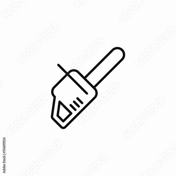 Fototapeta small chainsaw icon sign vector