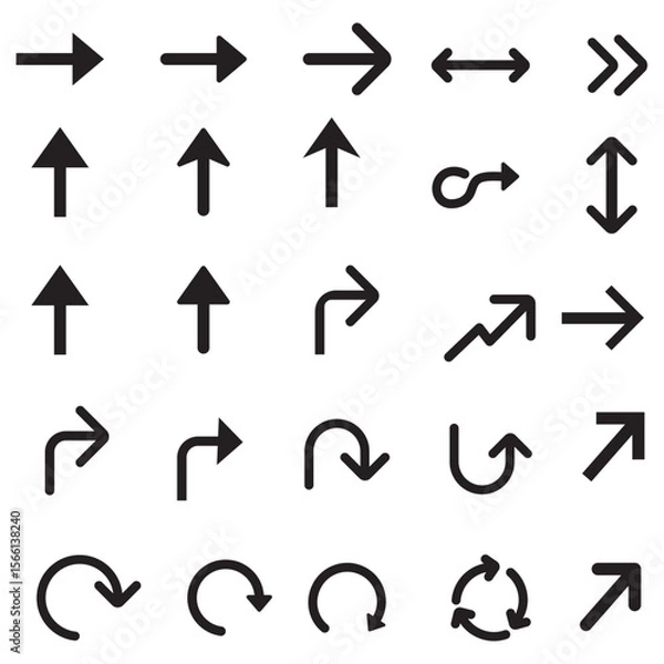 Fototapeta Doodle arrows vector icons. Arrow vector icons set.
Arrow vector icons set. Doodle arrows vector icons.
