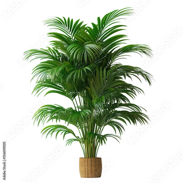 Fototapeta tropical palm tree isolated on transparent background