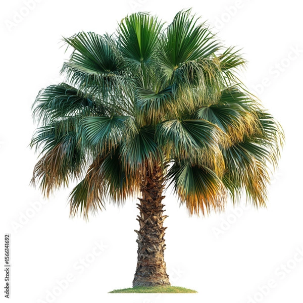 Fototapeta tropical palm tree isolated on transparent background