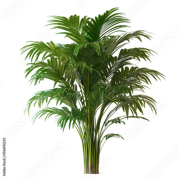 Fototapeta tropical palm tree isolated on transparent background