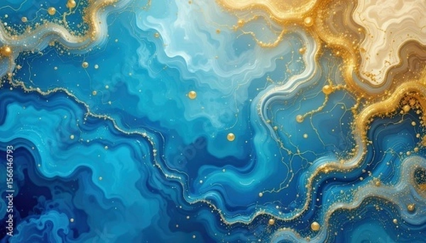 Obraz Colorful abstract backgrounds for computer monitors featuring elegant fluid designs