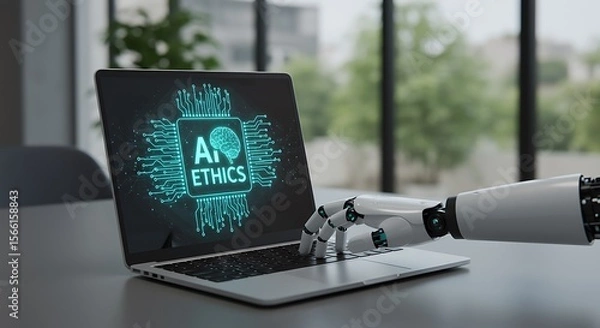 Fototapeta Navigating the Complex Ethical Landscape of Artificial Intelligence Development and Deployment