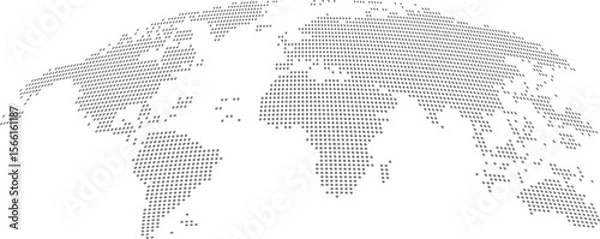 Obraz Dotted World Map