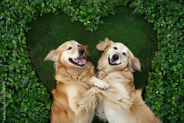 Obraz Golden Energy Unleashed: Golden Retrievers Diving, Playing Ball, Skateboarding, and Frolicking Together – A Joyful Showcase of Canine Vitality
Witness the boundless enthusiasm of Golden Retrievers in 