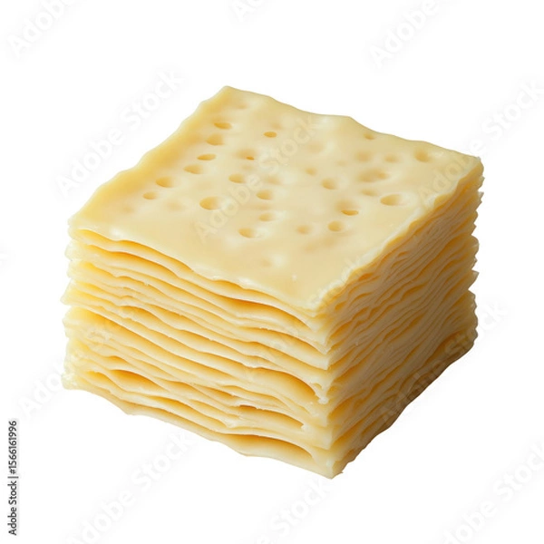 Obraz Stack of square crackers food photography close up shot snack crackers appetizer snacks diet