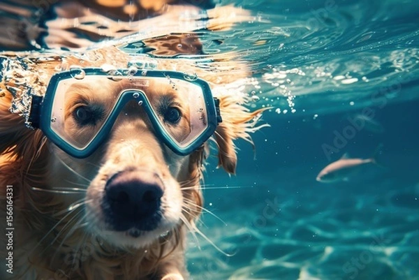 Obraz Golden Energy Unleashed: Golden Retrievers Diving, Playing Ball, Skateboarding, and Frolicking Together – A Joyful Showcase of Canine Vitality
Witness the boundless enthusiasm of Golden Retrievers in 