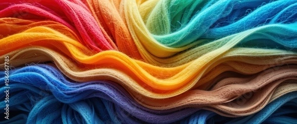 Obraz Colorful fabric textures providing vibrant backgrounds for computer screens