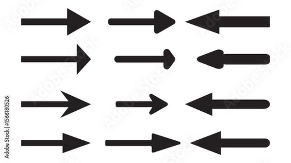 Obraz Arrows. arrows on white background. Arrow vector. arrow hand draw. 