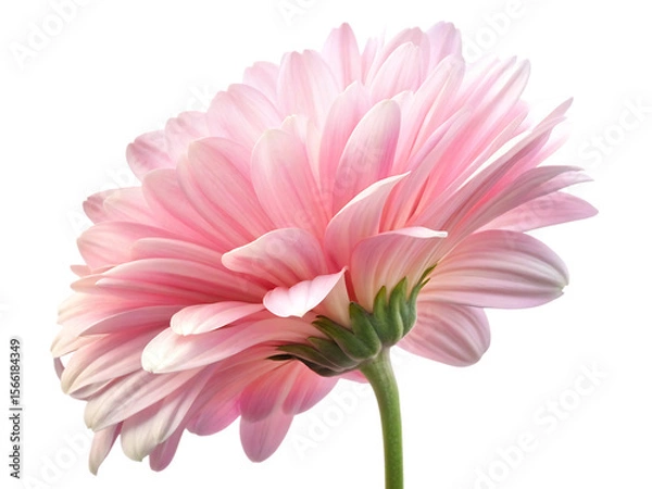 Fototapeta Pink Gerbera Daisy Bloom isolated on a transparent background