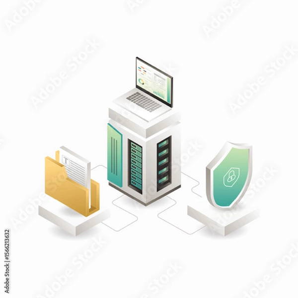 Obraz Secure Data Storage and Server Protection System