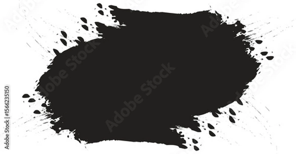 Obraz Black ink splat background