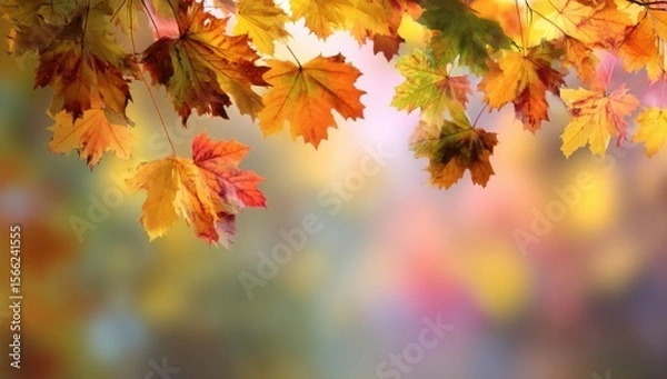 Obraz autumn leaves background