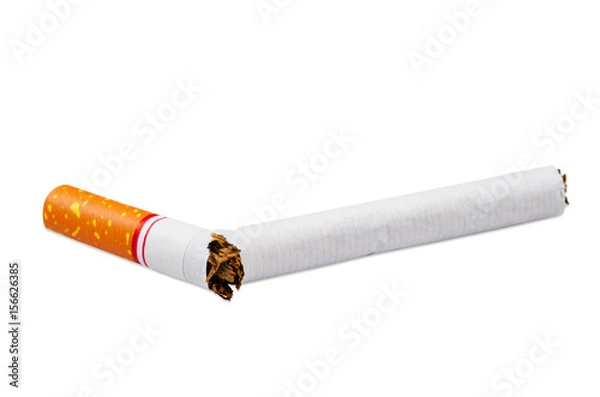 Fototapeta Cigarette isolated white