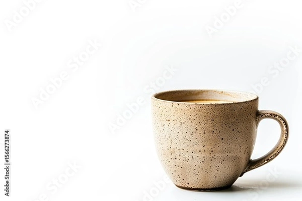 Fototapeta High Definition Image of Coffee Cup Isolated on White Background
