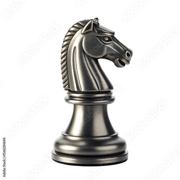 Fototapeta  Knight on a Chess Piece on transparent