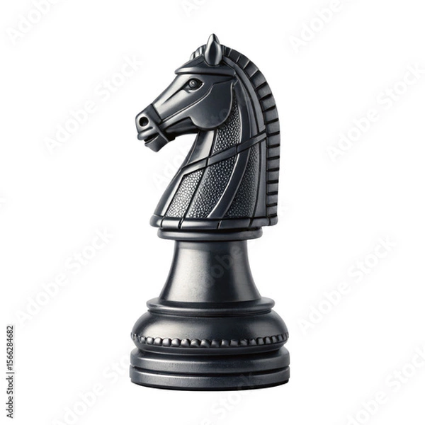 Fototapeta  Knight on a Chess Piece on transparent