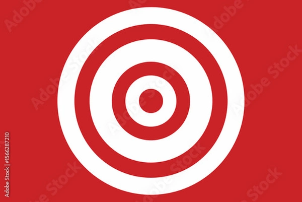 Obraz A Simple Target Or Bullseye Design For A Clean And Modern Goal Or Focus Themed Icon