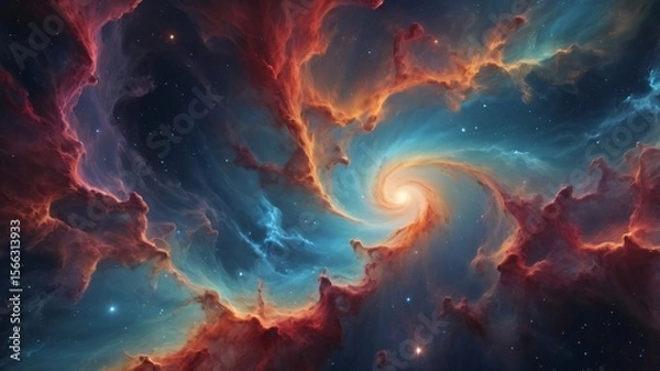 Fototapeta Abstract Starry Sky Environment Viewpoint