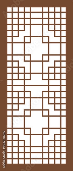 Obraz 창호지 문 벡터 일러스트 