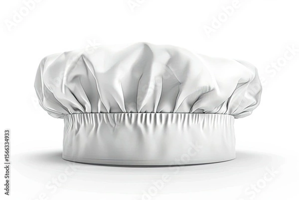Fototapeta High Resolution Image of White Chef Hat Isolated on White