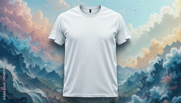 Obraz A blank t-shirt design template with room for imaginative images or thought-provoking text