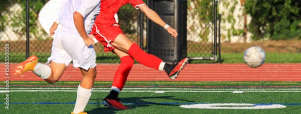 Obraz Soccer Players Compete during a match