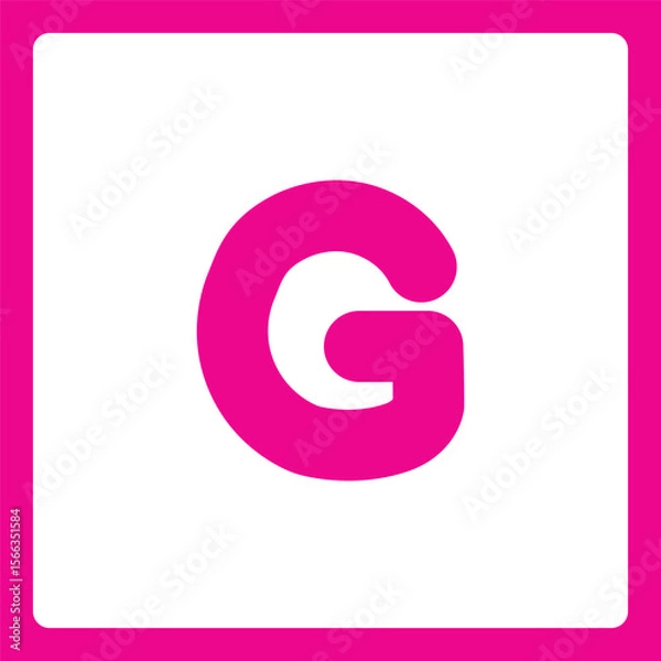 Fototapeta Alphabet shapes Gg