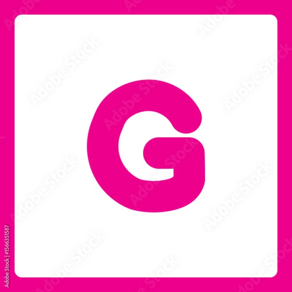 Fototapeta Alphabet shapes Gg