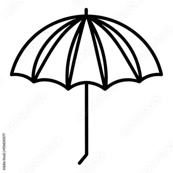 Fototapeta red umbrella isolated on white