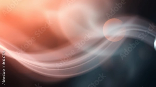 Fototapeta Colorful light beams creating a vibrant and radiant stage atmosphere.