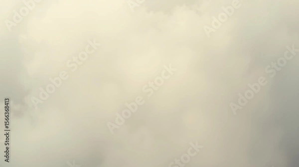 Fototapeta Soft, light clouds creating a serene and tranquil sky atmosphere.