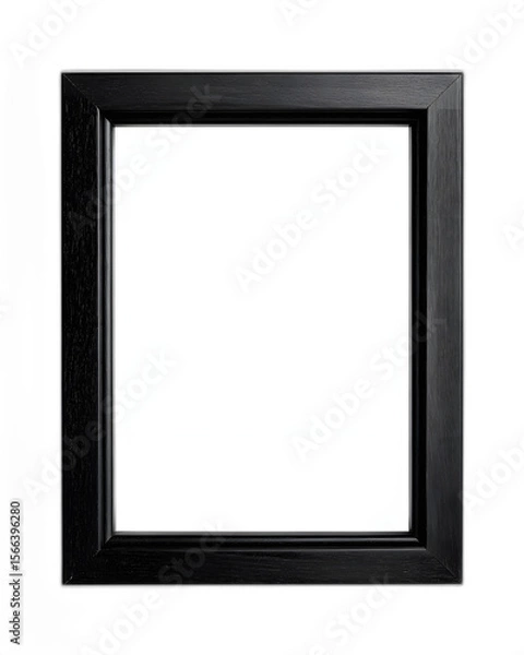 Obraz Simple Black Frame Displayed Against Green Wall