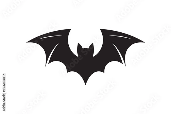 Obraz Flying Bat Silhouette Vector Set