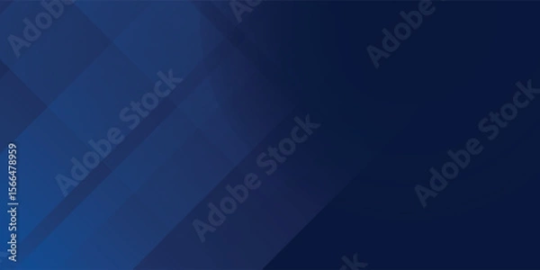 Obraz Black dark navy blue silver abstract pattern background. Geometric shape. Line triangle angle fold polygon diamond 3D modern