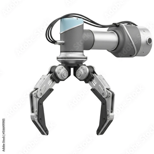 Obraz Robot Claw Arm Isolated on White