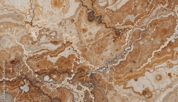 Fototapeta Polished onyx marble texture background, ideal for decorative surfaces and backgrounds.