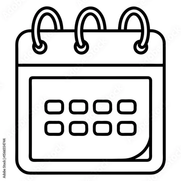 Obraz Calendar Icon for Scheduling and Time Management Planning