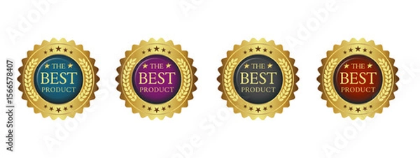 Fototapeta Best Choice Label Set Illustration Gold Label: The Best Choice Template. Vector Illustration EPS10