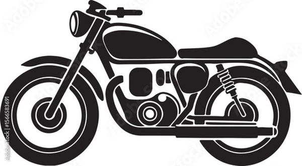 Fototapeta Bold motorcycle vector illustration design