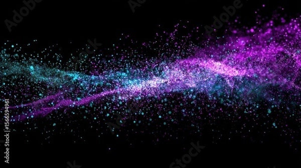 Fototapeta Abstract colorful particles