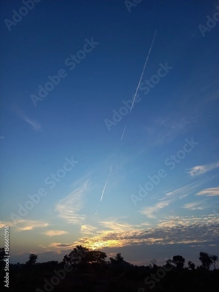 Obraz sunset in the sky