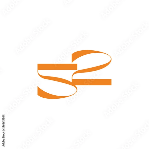 Obraz number 52 simple linked ribbon yellow decor vector